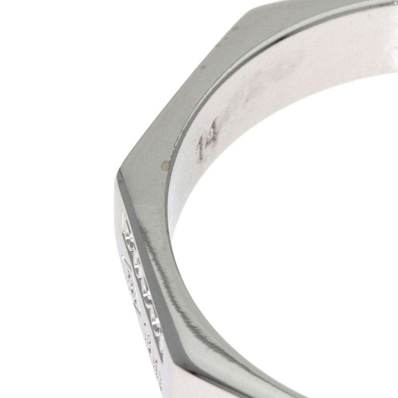 Gucci Octagonal #14 Ring - 18K White Gold Ladies