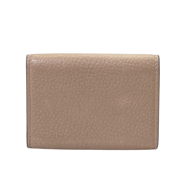 Gucci 745988 Horsebit Trifold Wallet Compact Wallet Leather Pink Logo Pink