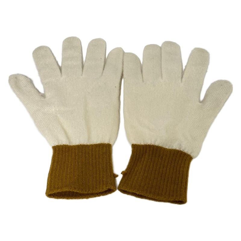 Hermes Gloves Women - Ivory And Brown Cashmere