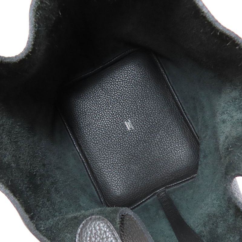 Hermes Picotin Lock MM Silver Hardware Handbag Togo Women