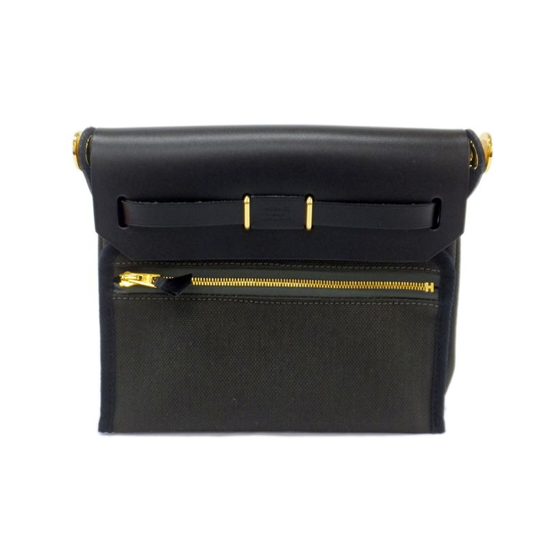 Hermes Herbag Her Bag Mini Toile Ash Vash Hunter - K Carved Around