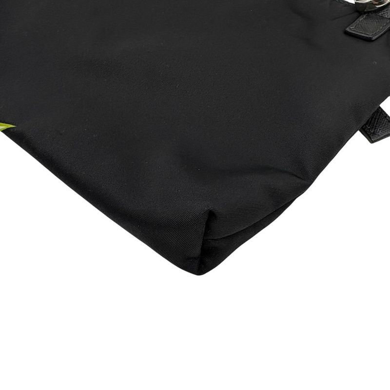 3158 Prada Shoulder Bag Triangle Logo Nylon Universal Frankenstein Silver