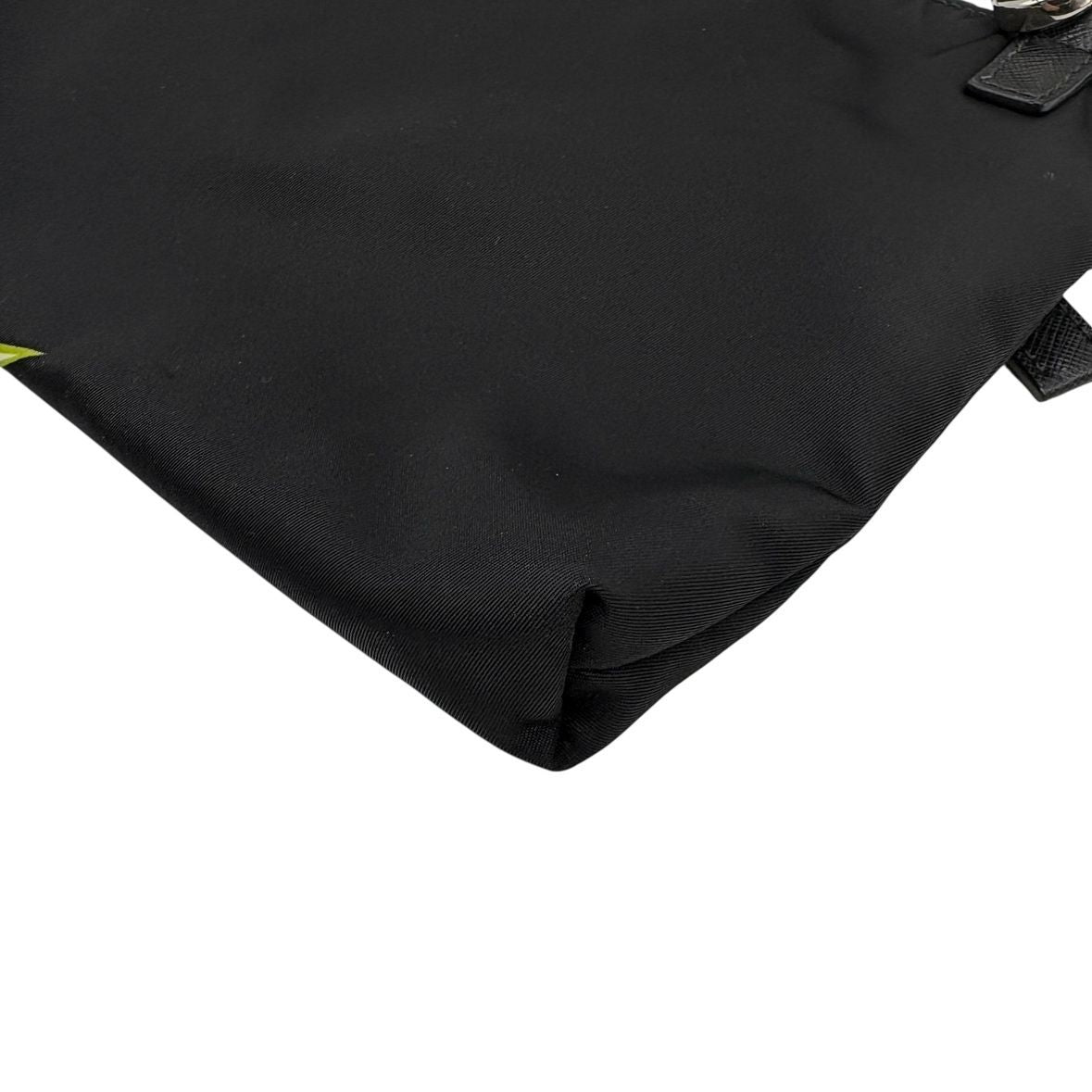 Prada Shoulder Bag Triangle Logo Nylon Universal Frankenstein Silver