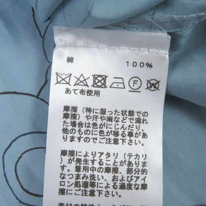 Hermes 24SS Selles En Fragments Finesse 100% Cotton Sellier Button Long Sleeve