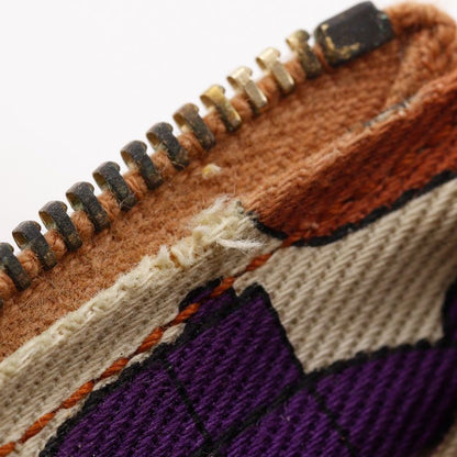 Gucci GG 146570 Striped Leather Brown Unisex Pouch