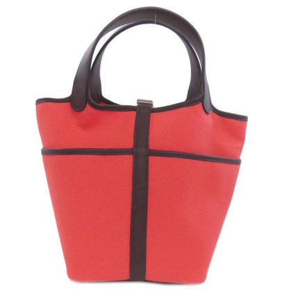 Hermes Picotin Lock PM Silver Hardware Handbag Toile Ashe Women