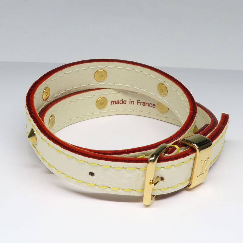 Louis Vuitton Bracelet Suhari Double Tour M91846 Bronze Ivory Gold