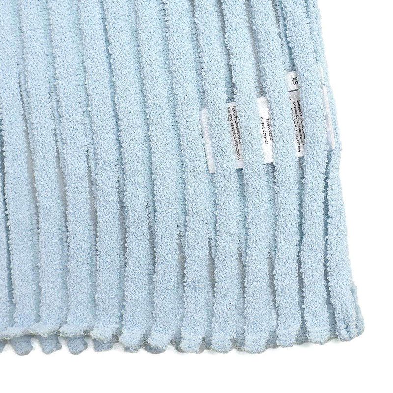 Bottega Veneta 23aw High-Neck Knit Sweater 751931 V33h0 Blue XS