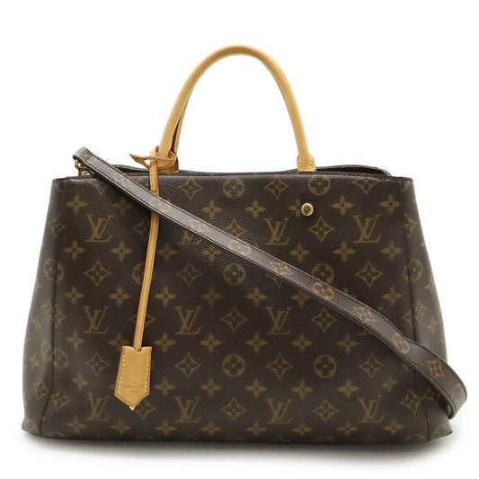 Louis Vuitton Monogram Montaigne GM Tote 2-Way Shoulder Bag Semi-shou