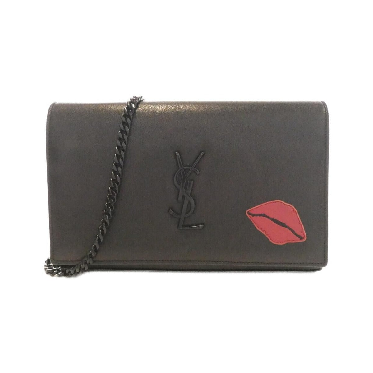 Saint Laurent Chain Wallet Leather Black