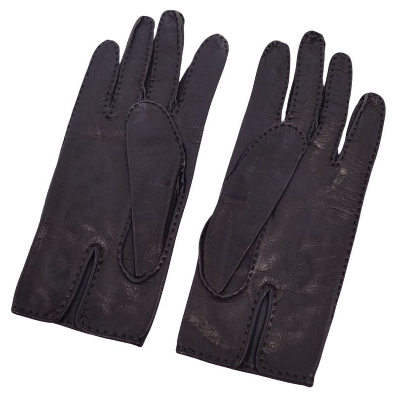 Hermes Gloves H Logo Serie Lamb Leather Lady — view 2