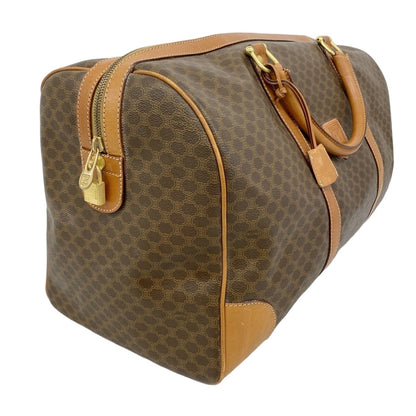 Celine Boston Bag Macadam Brown Gold — view 2