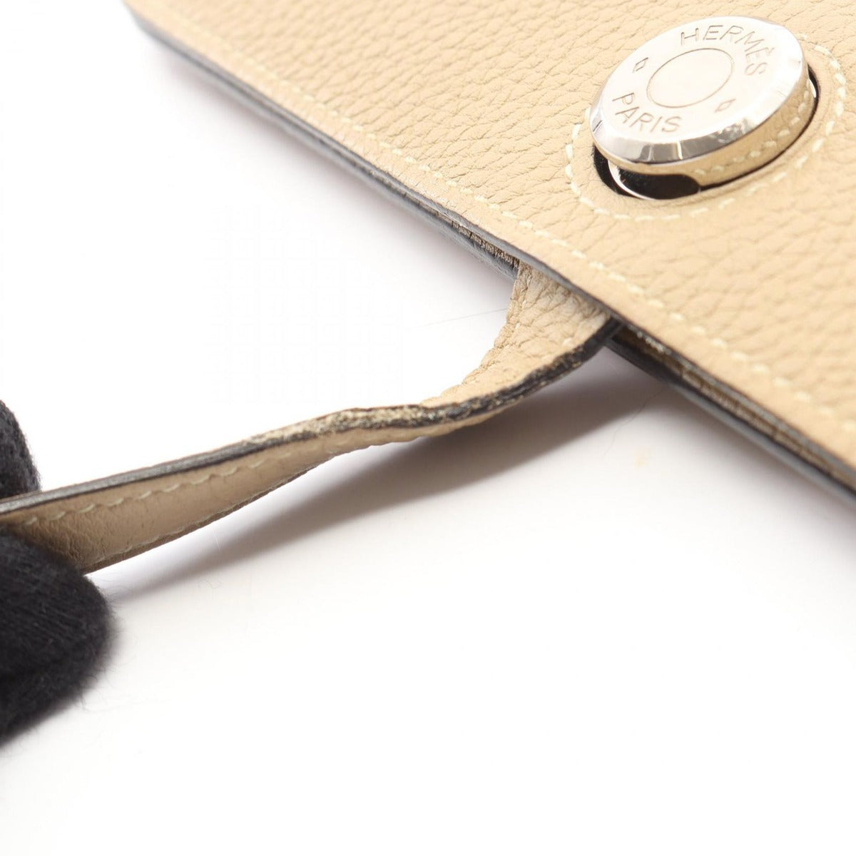 Hermes Bifold Wallet Dogon Long Trench Leather Beige — view 11