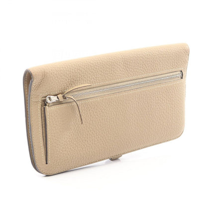 Hermes Bifold Wallet Dogon Long Trench Leather Beige — view 2