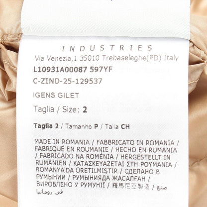 Moncler Down Vest Igens Beige Nylon — view 5