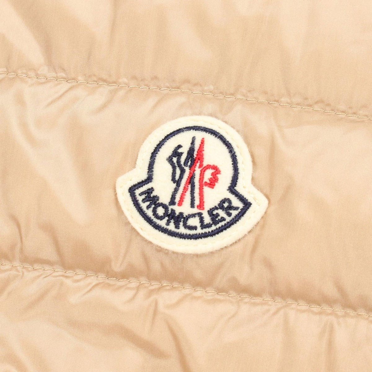 Moncler Down Vest Igens Beige Nylon — view 6