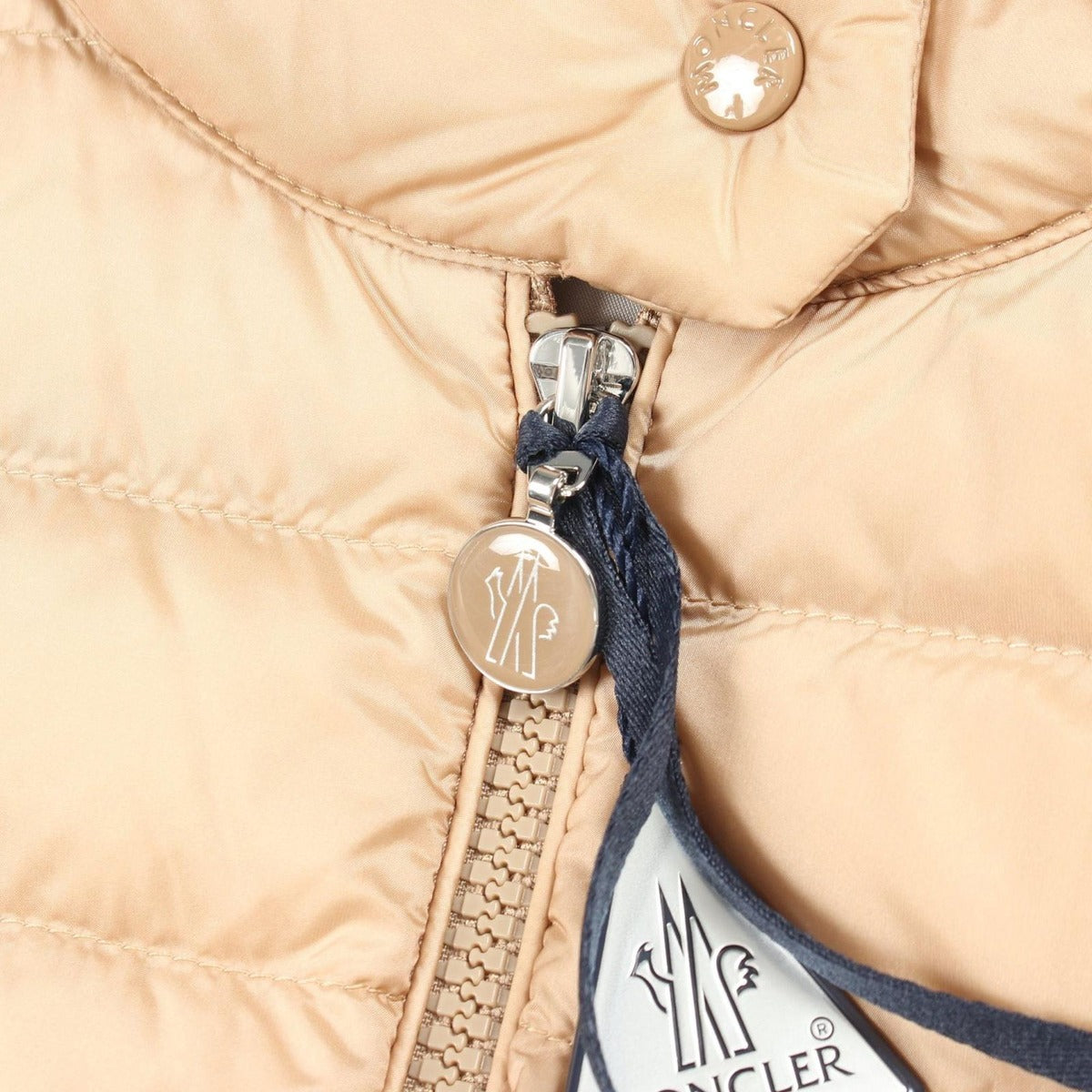 Moncler Down Vest Igens Beige Nylon — view 7