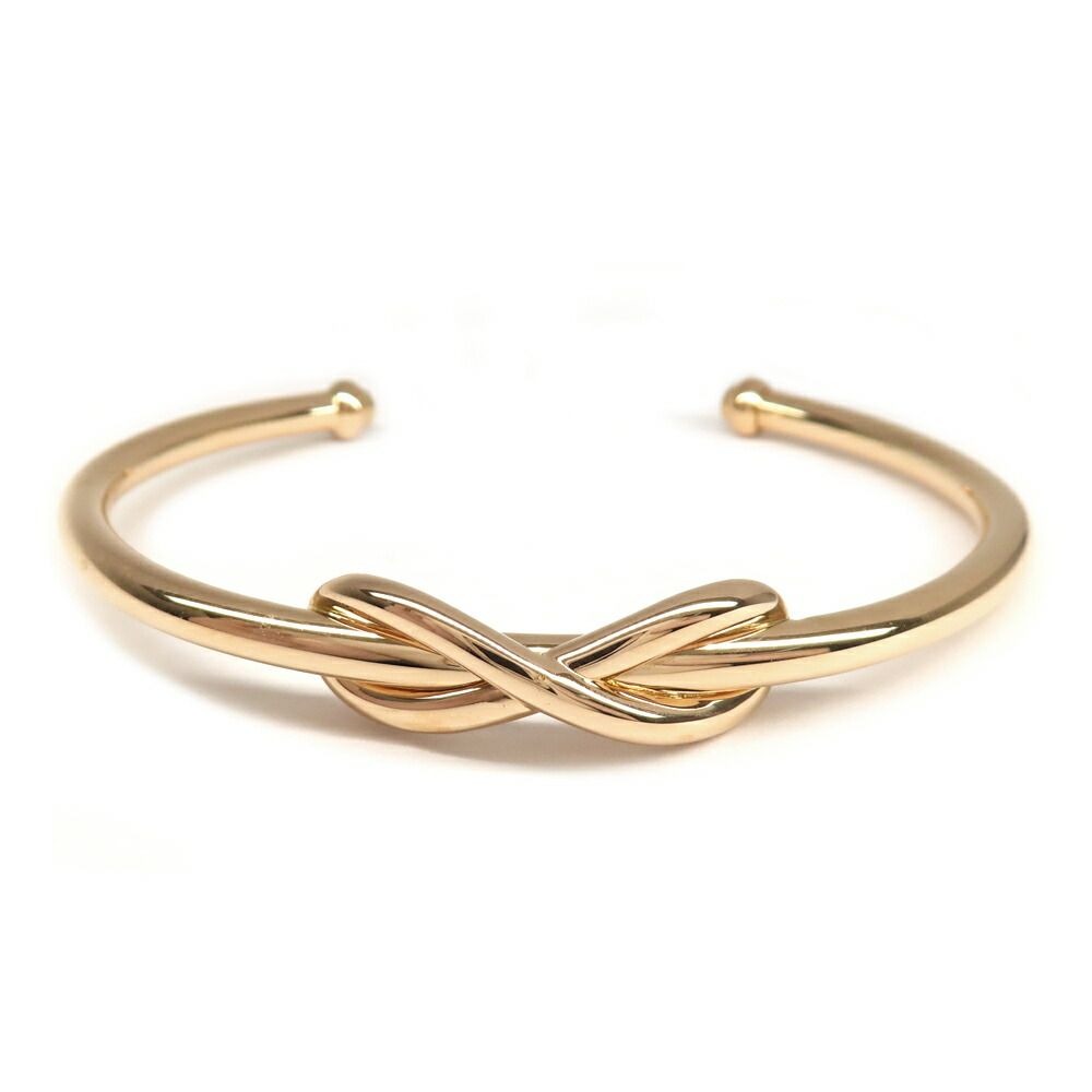 Tiffany & Co Bracelet Infinity Cuff Bangle 18K Pink Gold 750