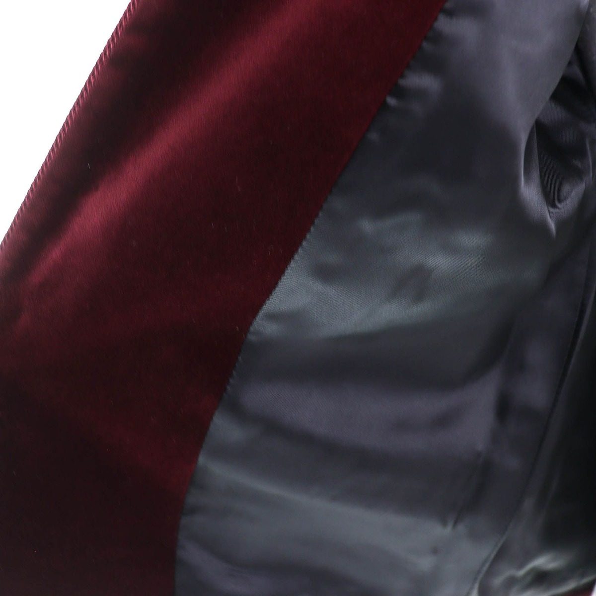 Celine Cotton Triomphe Gold Button Mao Color Velour Jacket Burgundy 34 — view 5
