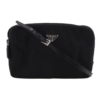 Prada Wallet Shoulder Nylon Nero Black