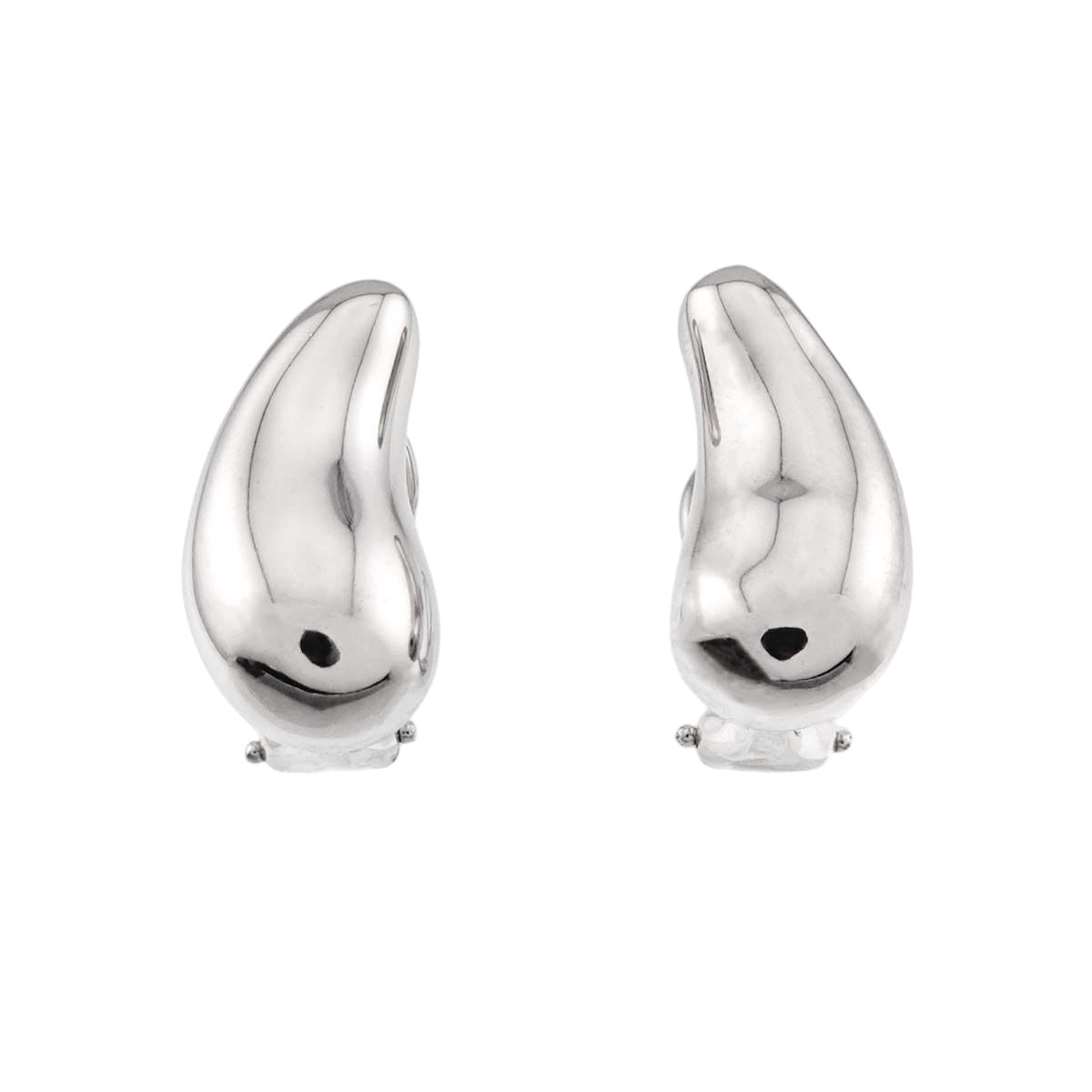 Tiffany & Co Teardrop Earrings 925 Sterling Silver Clip on