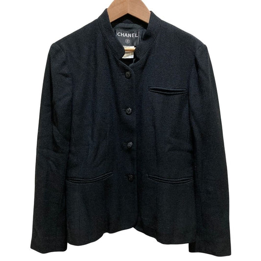 Chanel CC Logo Button Maokara Single Jacket 38