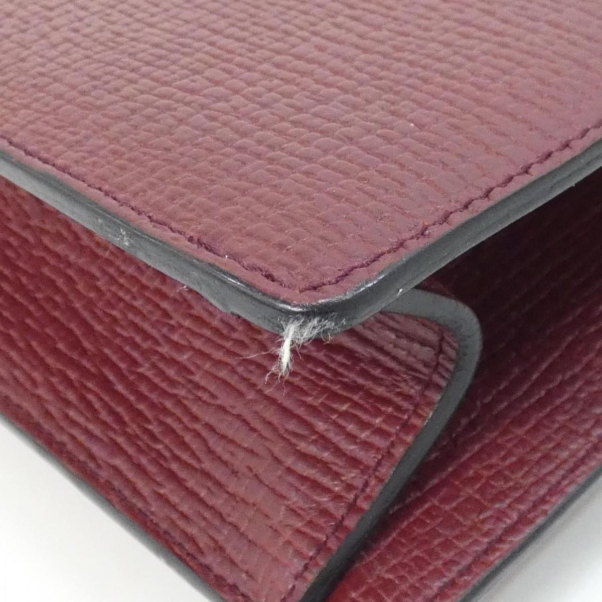 Loewe Vintage Bag Leather Silver Bordeaux — view 3