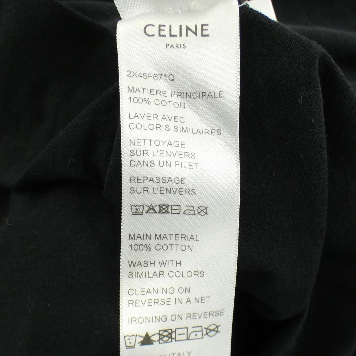 Celine T-Shirt Black XL — view 3