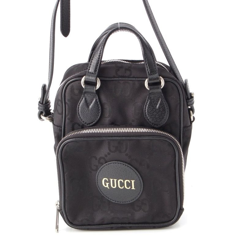 Gucci GG Nylon Leather Off The Grid 2-Way Shoulder Bag Black
