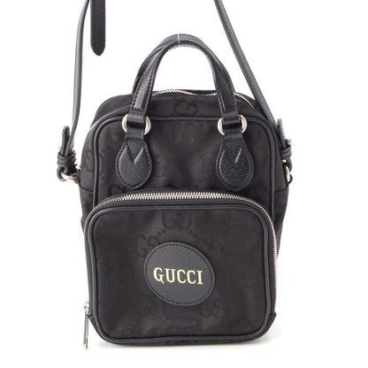 Gucci GG Nylon Leather Off The Grid 2-Way Shoulder Bag Black