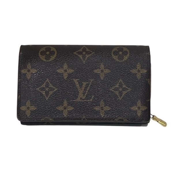 Louis Vuitton Monogram Porte Monebier Tresor M61736 Bifold Wallet Unisex