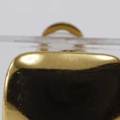 Chanel Coco Heart Clover Vintage Gold Plated X Plastic Brown 95P Ladies 36.0g