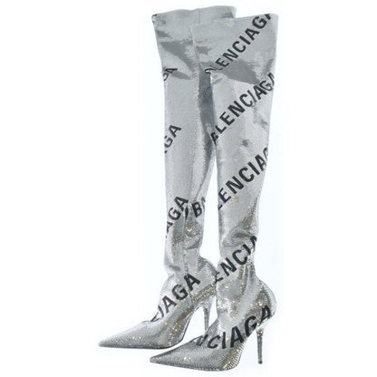Balenciaga Boots Silver