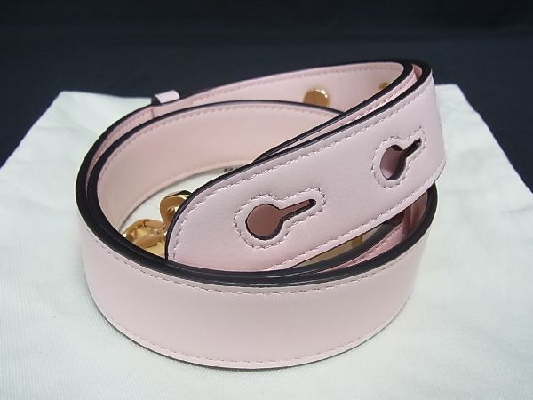 Fendi Leather Bag Shoulder Strap Crossbody Shoulder Women Pink At3398