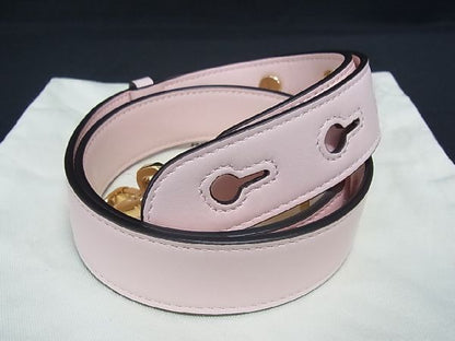 Fendi Leather Bag Shoulder Strap Crossbody Shoulder Women Pink At3398