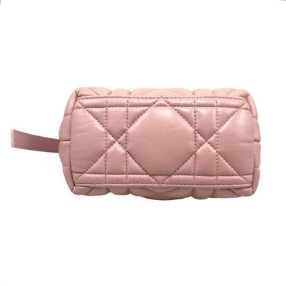 Christian Dior Handbag Nomad Pouch Small S5553omig Pink Gold Hardware Christian