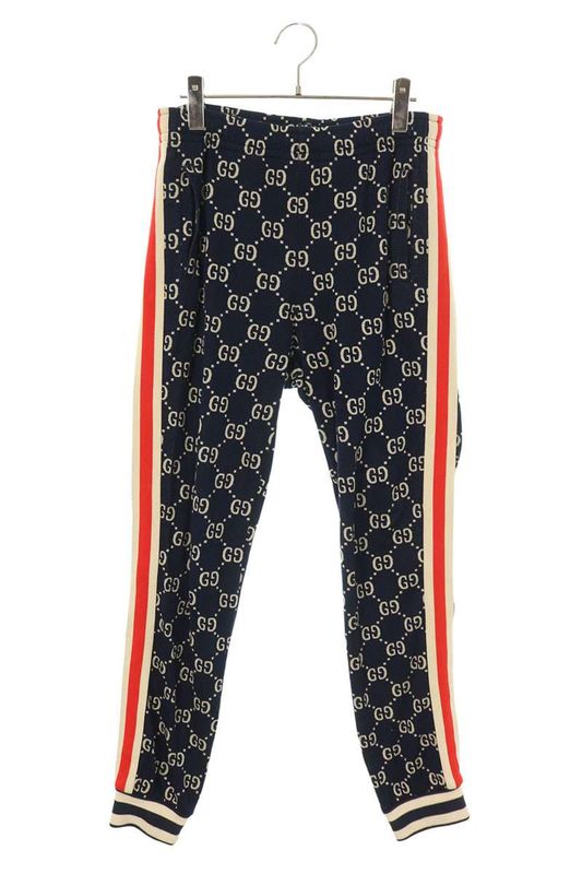 Gucci 496920 X9v05 GG Jacquard Jogging Track Long Pants Men's S