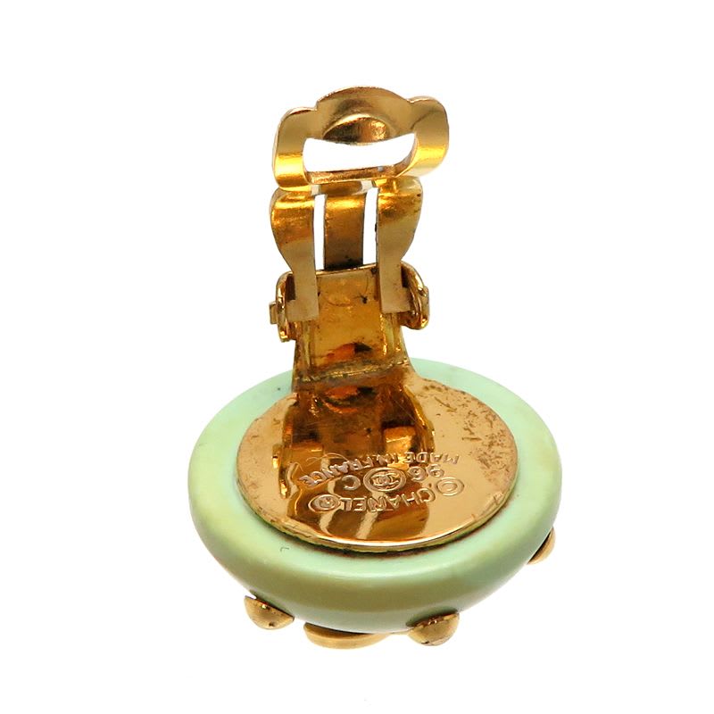 Chanel Pearlescent Embellished Gold Tone