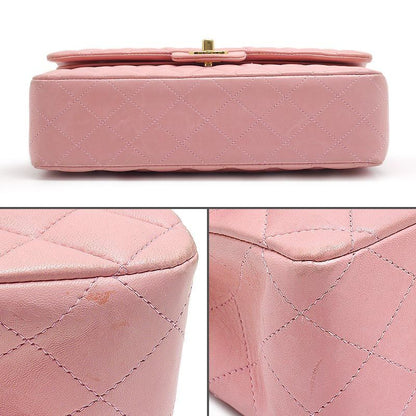 Chanel Matelasse 25 Chain Shoulder Bag In Lambskin Pink