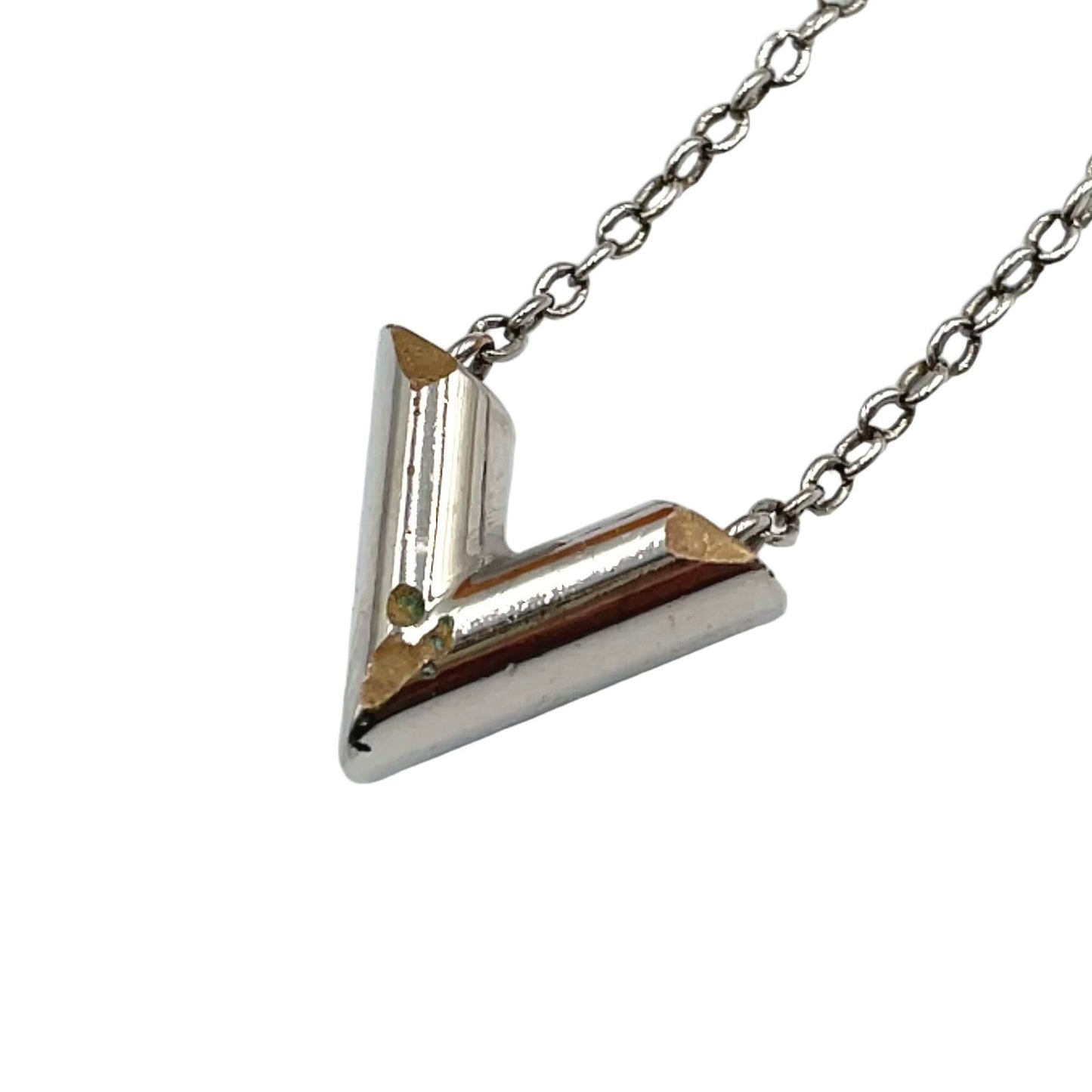 Louis Vuitton Essential Metal Silver Necklace — view 2