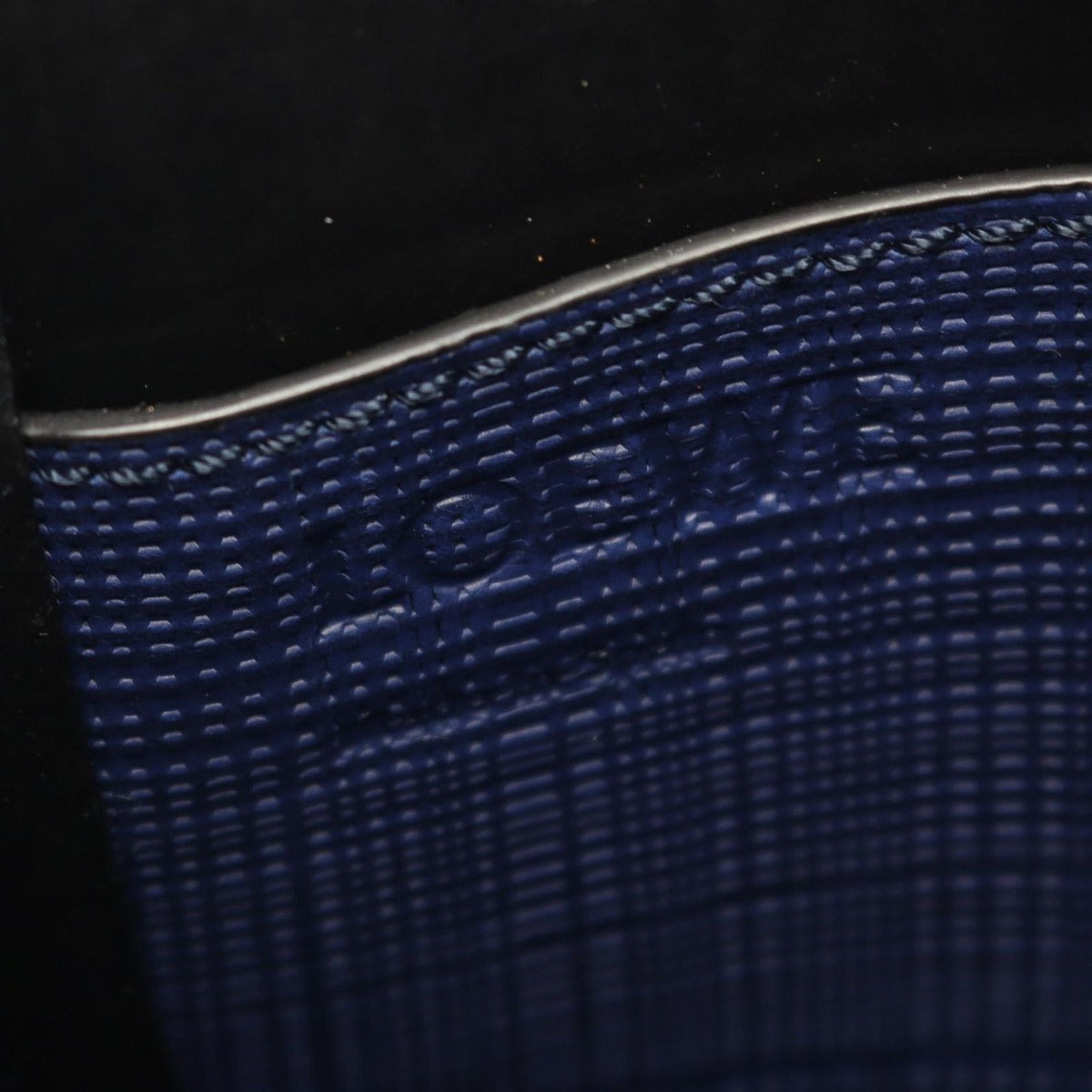Loewe Shoulder Bag Navy Leather — view 4
