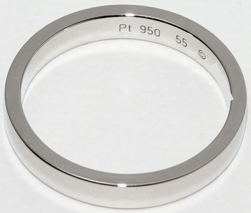 Cartier Ring Pt950 C De Cartier Ring Engraved Ring Width 3mm (012in) B40540