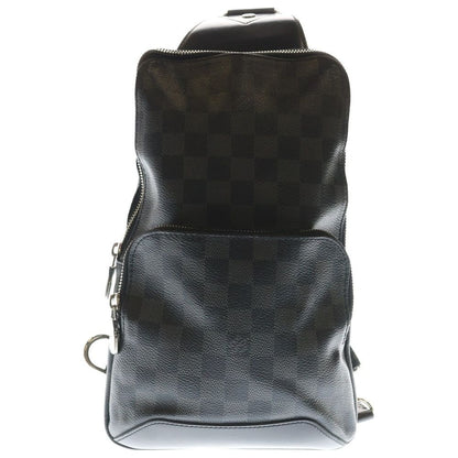 Louis Vuitton Damier Graphite Avenue Belt Bag Black Leather Silver