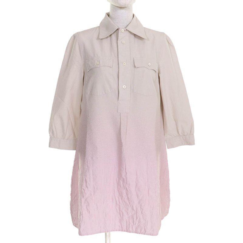 Prada 2024 P3n16 Pink Quilted Mini Dress Cotton Silk Triangle Patch Design