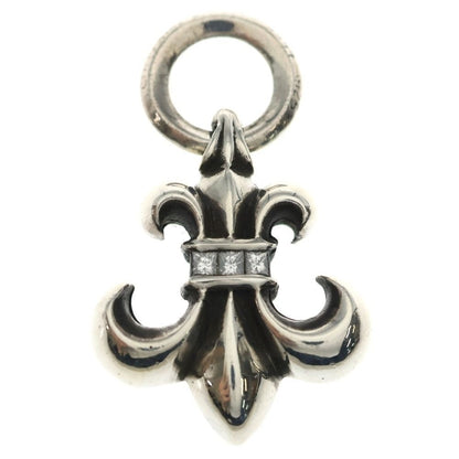 Chrome Hearts BS Fluer Charm P D BS Pave Diamond Silver Necklace Top