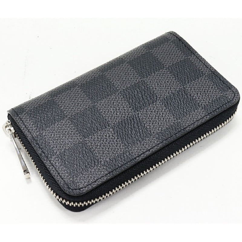 Louis Vuitton Coin Case Damier Graphite Zippy Purse — view 2