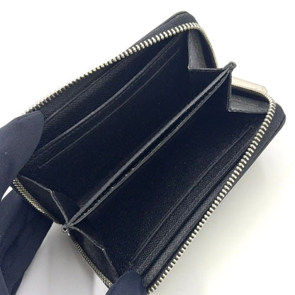 Louis Vuitton Zippy Coin Purse Damier Graphite Black Case Silver — view 3