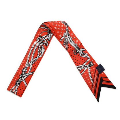 Louis Vuitton Scarf Bandeau BB Sarah Bandana Silk Vermilion