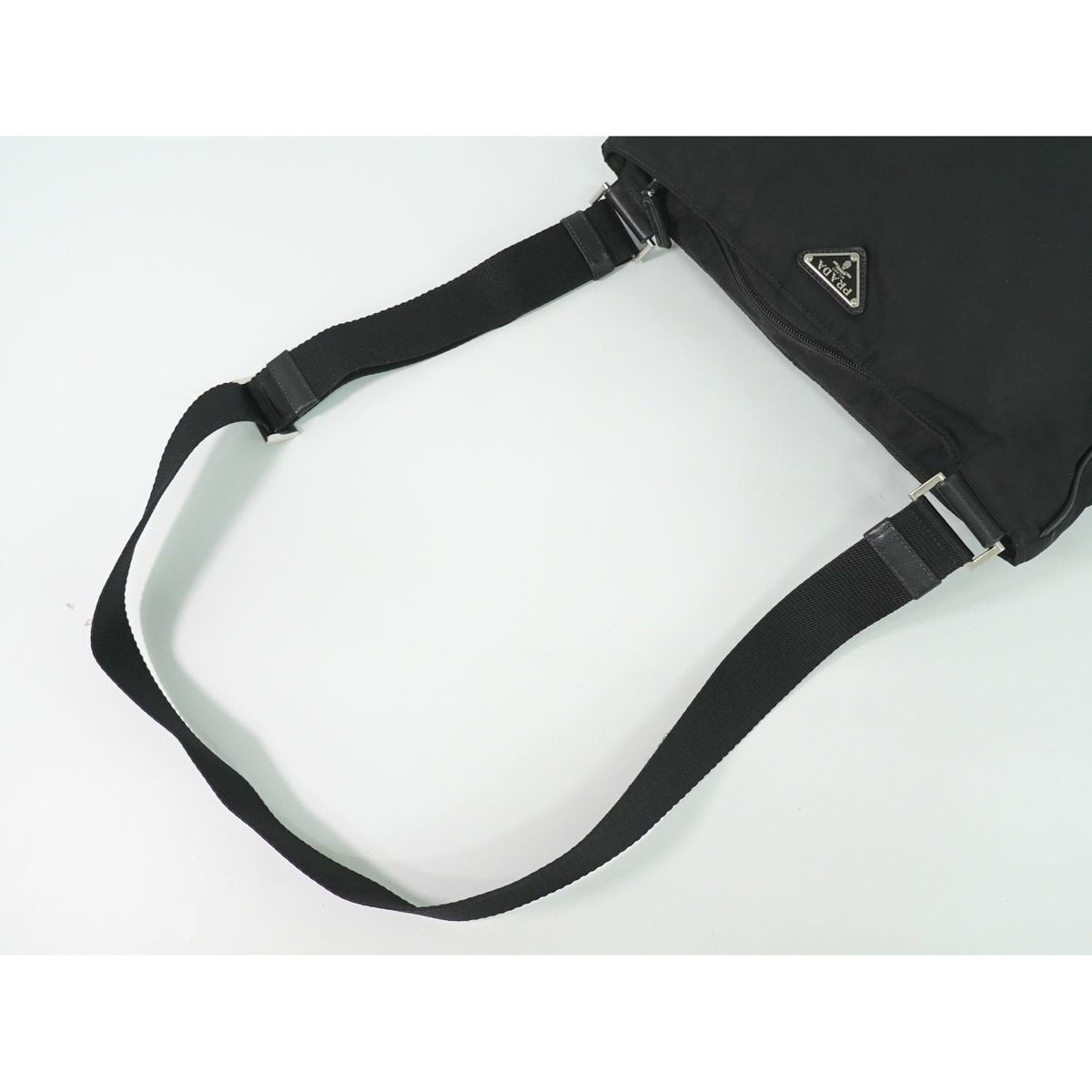 Prada Tessuto Shoulder Bag Pochette Nylon Black — view 4