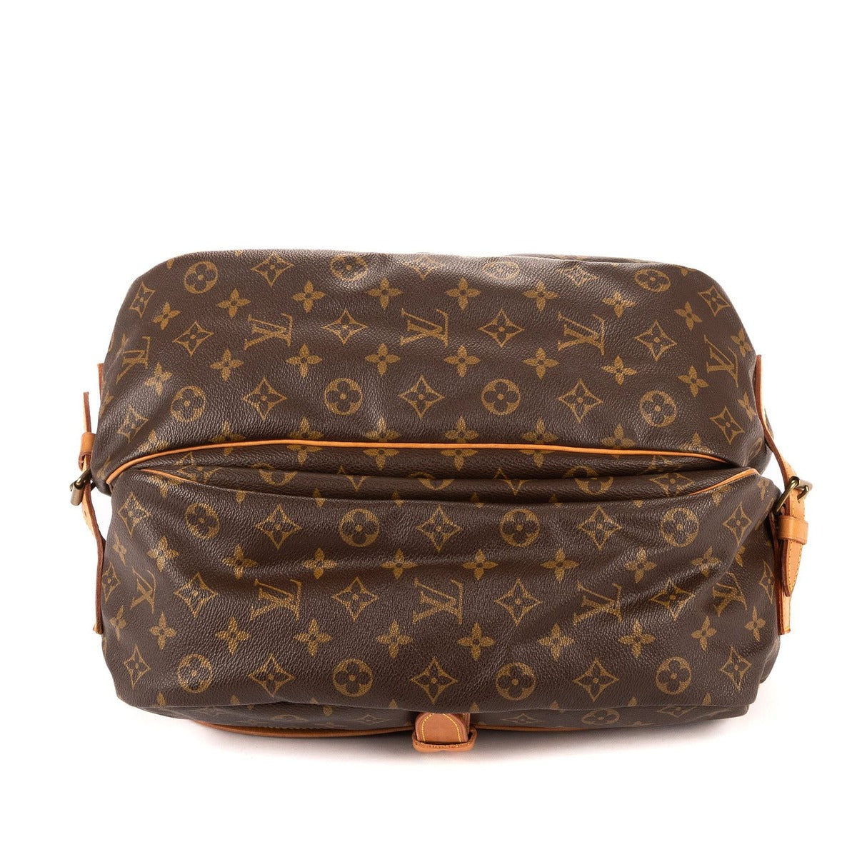 Louis Vuitton Saumur Brown Monogram Canvas Shoulder Bag — view 6